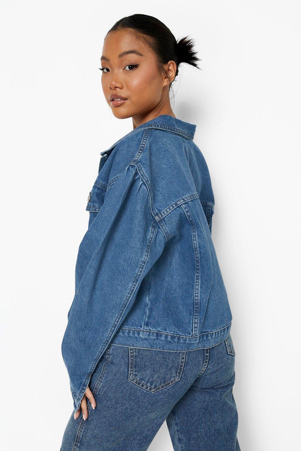 Puff shoulder clearance denim jacket uk